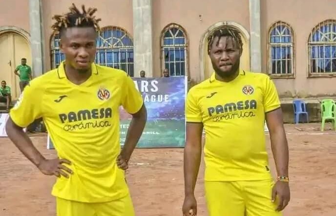 Samuel Chukwueze spotted playing street football in Umuahia