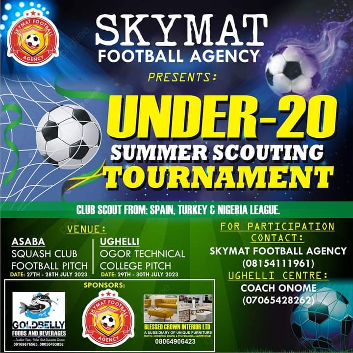 Skymat U-20 Summer Scouting Tournament Gets Sponsors