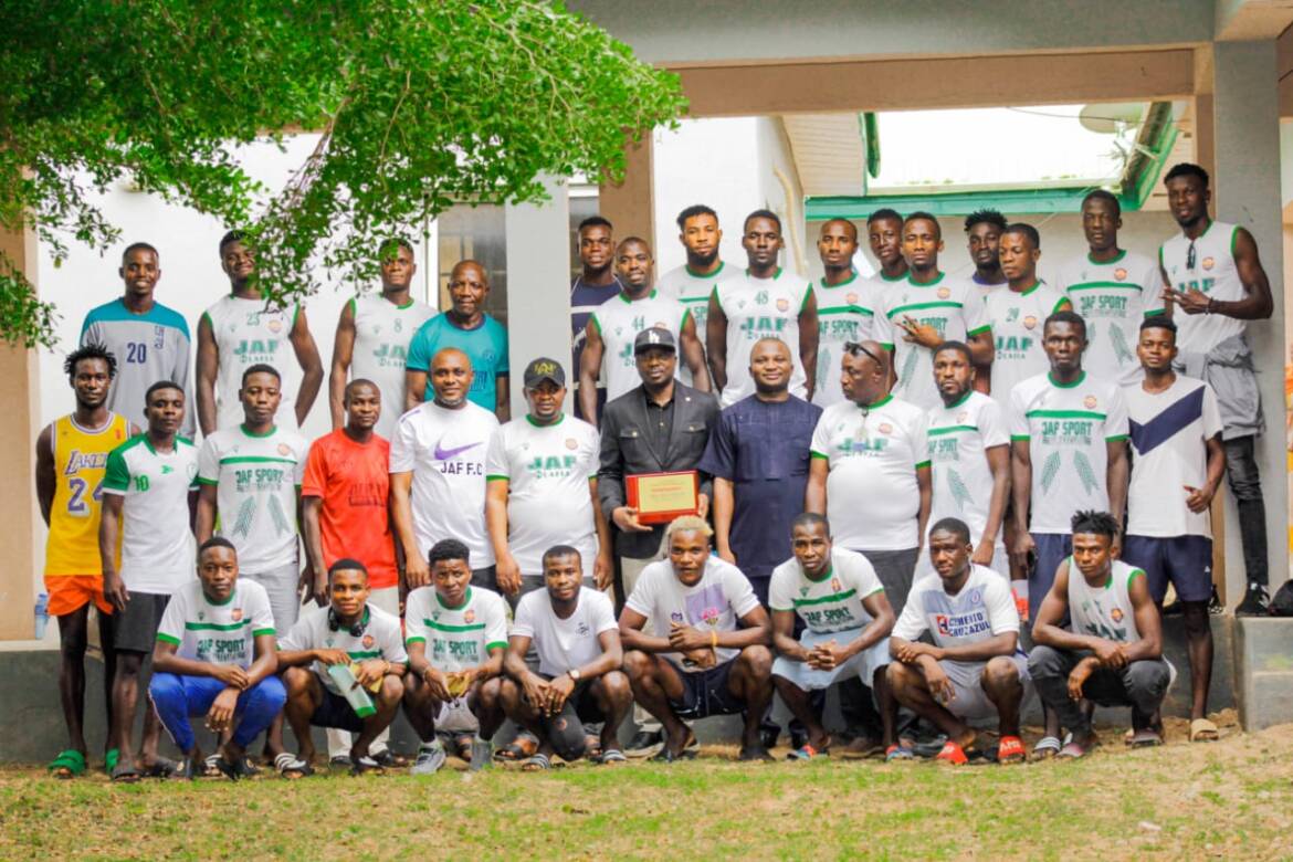 JAF Sports Global Ventures Honours Barr. Danladi With Congratulatory Plague, Seeks Collaboration With Ministry Of Sports