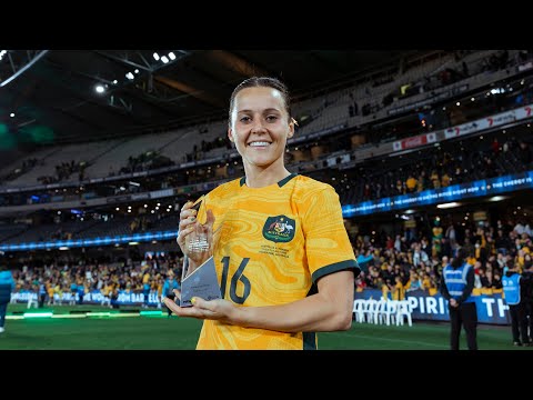 The joy of receiving the Player of the Match award, presented by rebel sport! 🏆