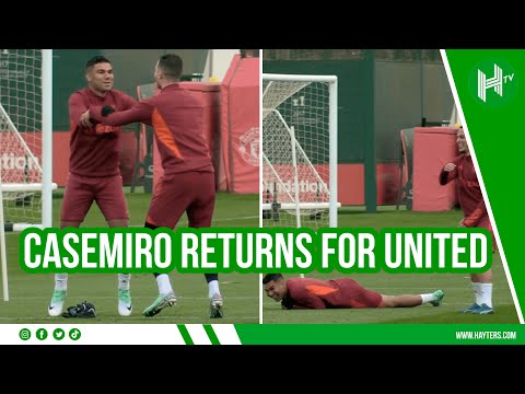 Casemiro RETURNS as Manchester United train ahead of CRUNCH UCL clash