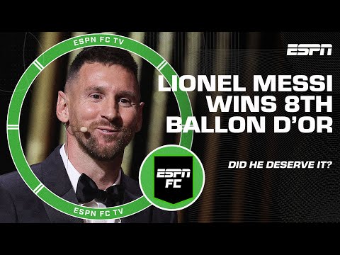 LIONEL MESSI WINS HIS EIGHTH BALLON D’OR 🏆 ‘OF COURSE he should’ – Ale Moreno | ESPN FC