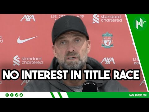 COULDN’T CARE LESS about title race! | Jurgen Klopp | Liverpool 0-0 Man United