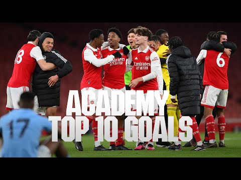 Top 10 Arsenal Academy Goals compilation from 2023 ⚽️ | Nwaneri, Rosiak, Cozier-Duberry and more!