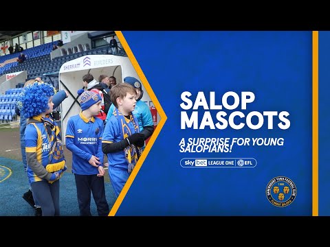 Surprise for mascots | Nine lucky youngsters chosen to lead out Shrewsbury Town against Wrexham