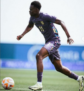Chelsea’s Nigeria-eligible winger scores his first goal for England at U18 level while sporting new kit