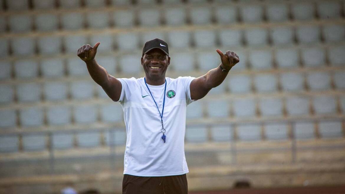 Eguavoen Super Eagles Interim coach appointment news described as a ‘joke’ by NFF source