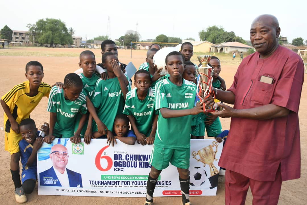 Arsenal Kiddies FA Clinch Dr. Ogbolu Kids Cup Title in Style