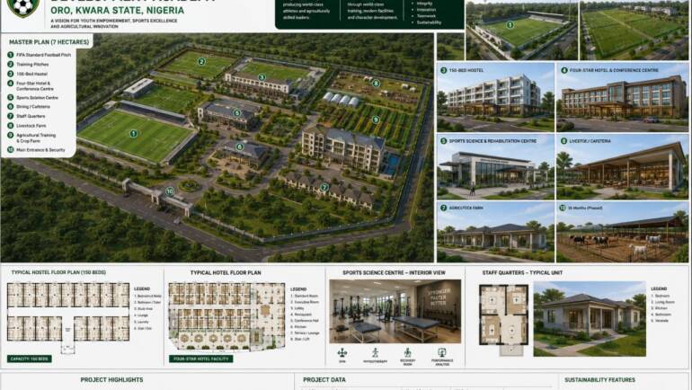 ‘From Oro to the World!’ — SSA Adeboye Unveils Vision for World-Class Football and Agricultural Academy in Kwara